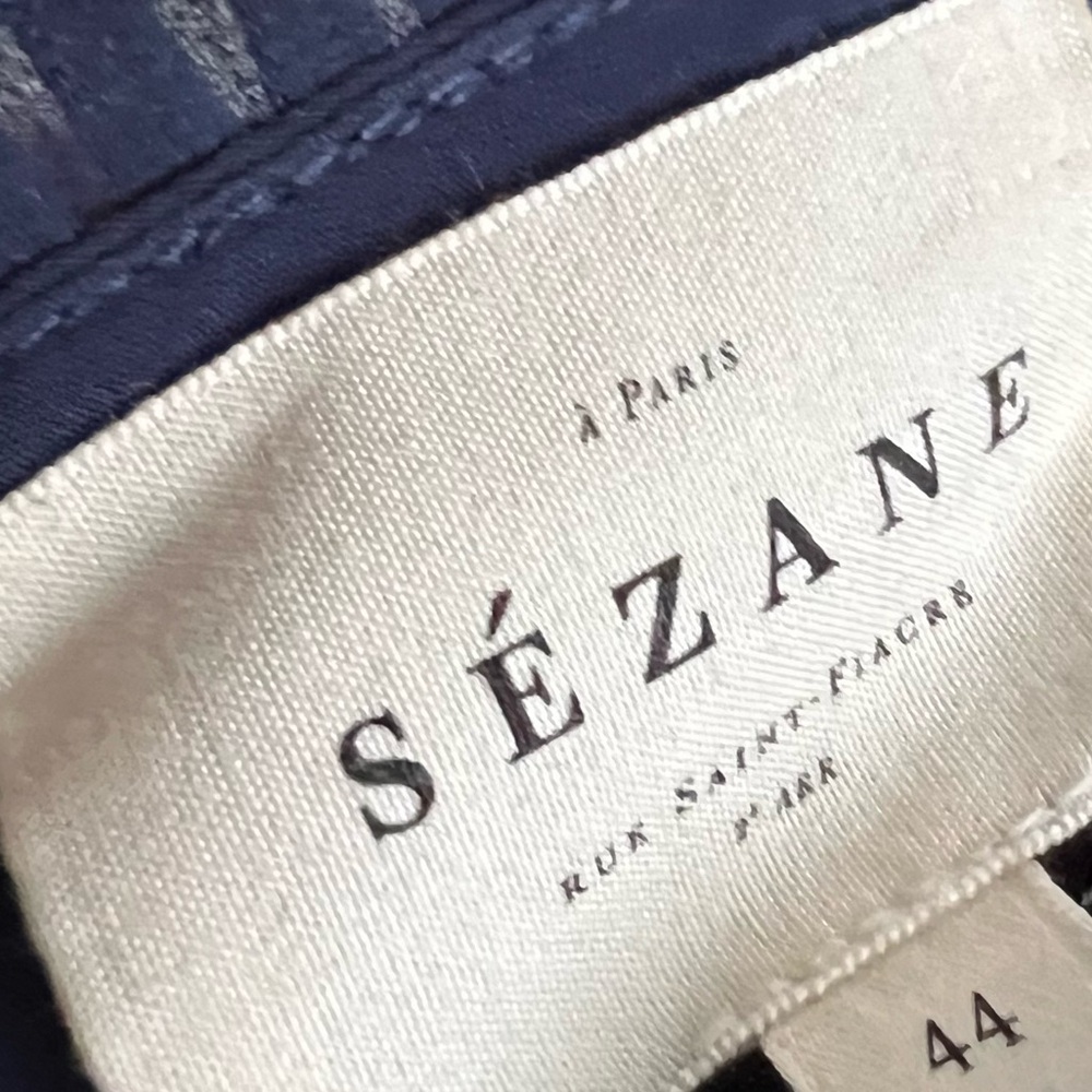 Sezane Rachelle Dress - Polka Dot Navy - Picture 7 of 10